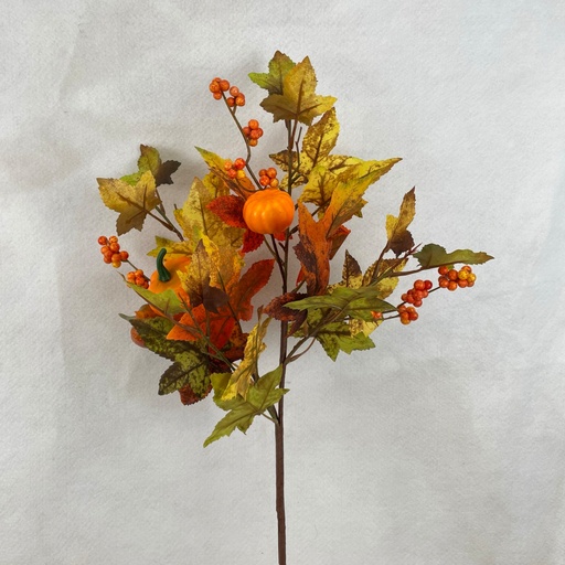 [SBF2307] 30" FALL LEAF SPRAY W/PUMPKINS & BERRIES