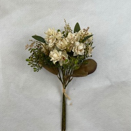 [SBF2311-CRM] 14" MINI MAGNOLIA BUNDLE W/FOLIAGE CREAM