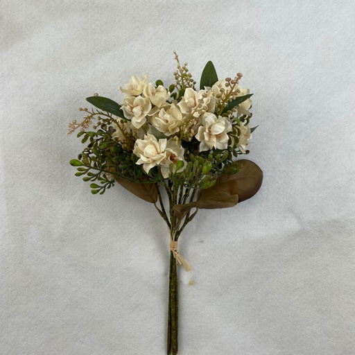 [SBF2311-CRM] 14" MINI MAGNOLIA BUNDLE W/FOLIAGE CREAM