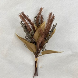 [SBF2312-BEI] 12.5" FOXTAIL & MIXED FOLIAGE BUNDLE BEIGE