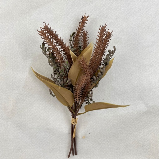 [SBF2312-BEI] 12.5" FOXTAIL & MIXED FOLIAGE BUNDLE BEIGE