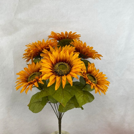 [SBF2313-BUT] 18" SUNFLOWER BUSH X10 BUTTERSCOTCH