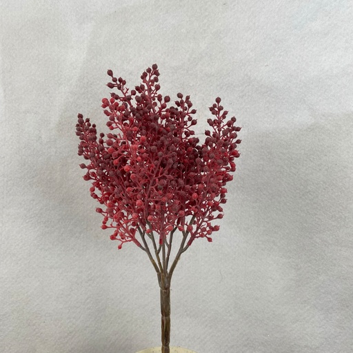 [SBF2324-RDB] 12" BERRY BUSH X5 DUSTY RED/BURGUNDY
