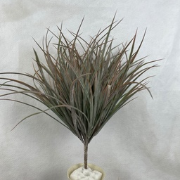 [SBF2327-DGN] 19" DUSTY GRASS BUSH DARK GREEN