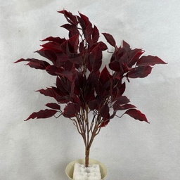 [SBF2328-RED] 18&quot; LEAF BUSH X5 RED