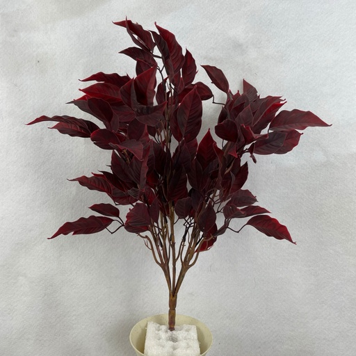[SBF2328-RED] 18" LEAF BUSH X5 RED