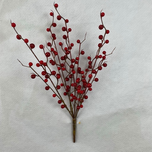 [XB2350-RED] 16" BERRY SPRAY X7 W/ GLITTER RED