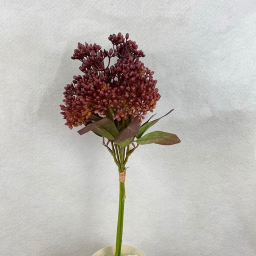 [SBF2344-RBG] 13" HYDRANGEA SEED BUNDLE X3 RED/BURGUNDY