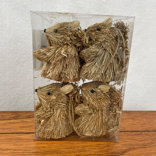 [XH2806] 3" SISAL SQUIRRELS 4/BOX