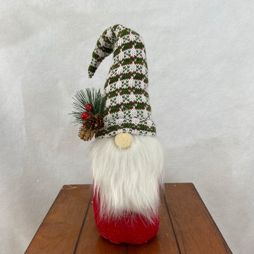 [XH2808-PLD] 13" GNOME W/ PLAID HAT