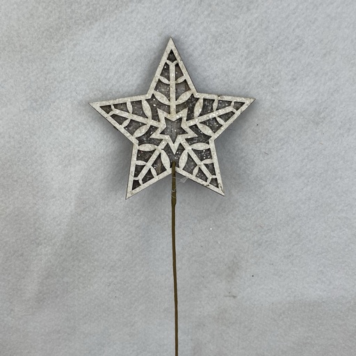 [XA2099] 17" BIRCH LOOK STAR PICK 5" DIA