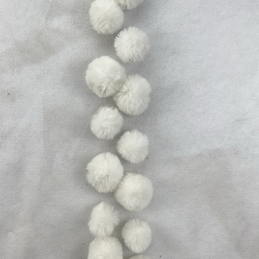 [XA2134] 64" SNOW BALL POM POM GARLAND