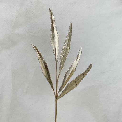 [XA2148-CHA] 26" METALLIC LONG LEAF SPRAY CHAMPAGNE