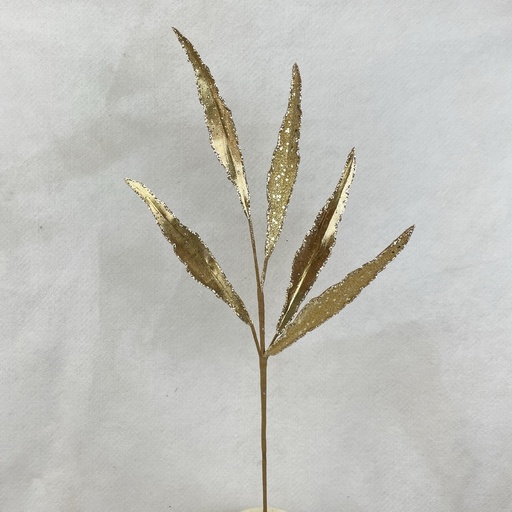 [XA2148-GLD] 26" METALLIC LONG LEAF SPRAY GOLD