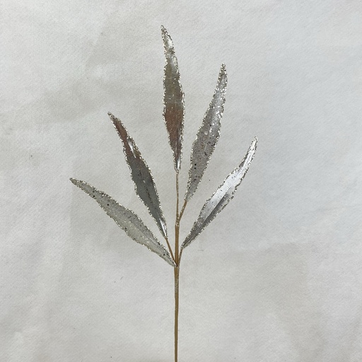 [XA2148-PTN] 26" METALLIC LONG LEAF SPRAY PLATINUM