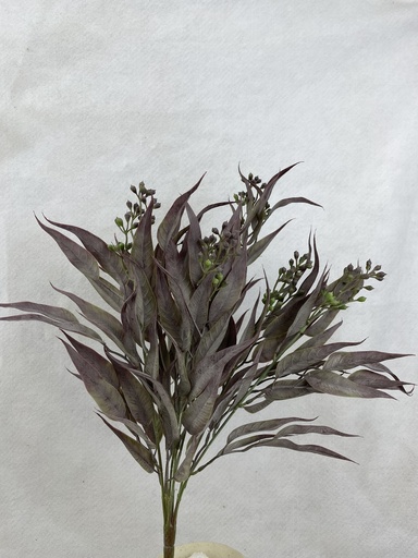 [SB3302-PUR] 14" EUCALYPTUS BUSH X5 PURPLE