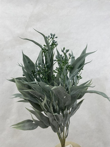 [SB3302-BGN] 14" EUCALYPTUS BUSH X5 BLUE/GREEN
