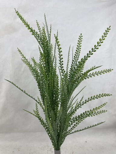 [SB3305-GRN] 28" BUTTON FERN BUSH X5 GREEN
