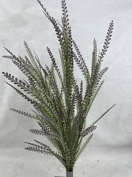 [SB3305-RGN] 28&quot; BUTTON FERN BUSH X5 RED/GREEN