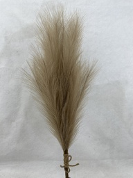 [SA3003-BRN] 28" FEATHER GRASS BUNDLE X3 BROWN