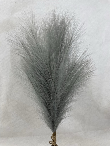 [SA3003-GRY] 28" FEATHER GRASS BUNDLE X3 GREY
