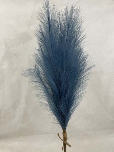 [SA3003-BLU] 28" FEATHER GRASS BUNDLE X3 BLUE
