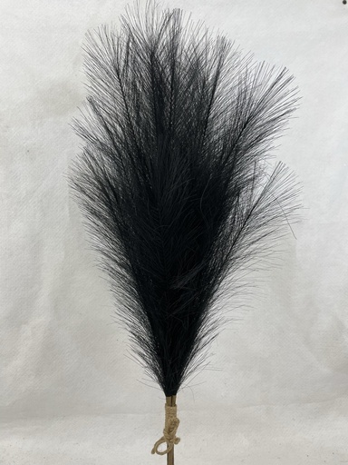 [SA3003-BLK] 28" FEATHER GRASS BUNDLE X3 BLACK