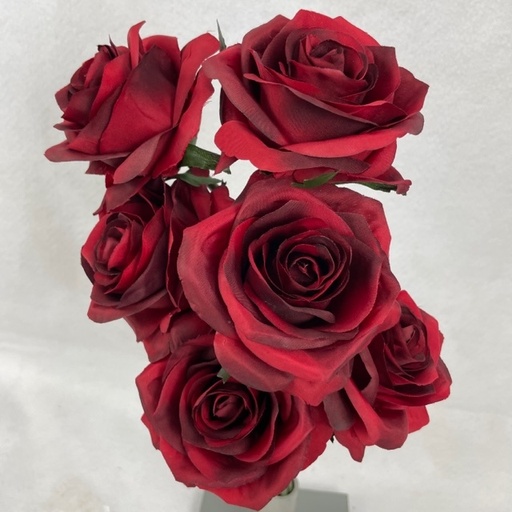 [SE1096-RED] ROSE BUD BUNDLE X6 RED