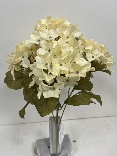 [STF4916-CRM] 21" HYDRANGEA BUSH X5 CREAM
