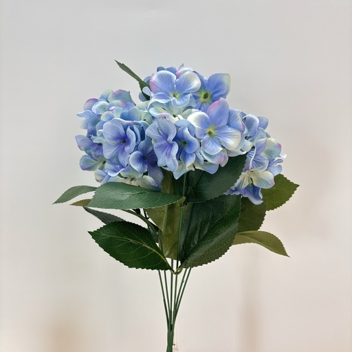 [ST5903-BLU] 18" HYDRANGEA BUSH X7 BLUE
