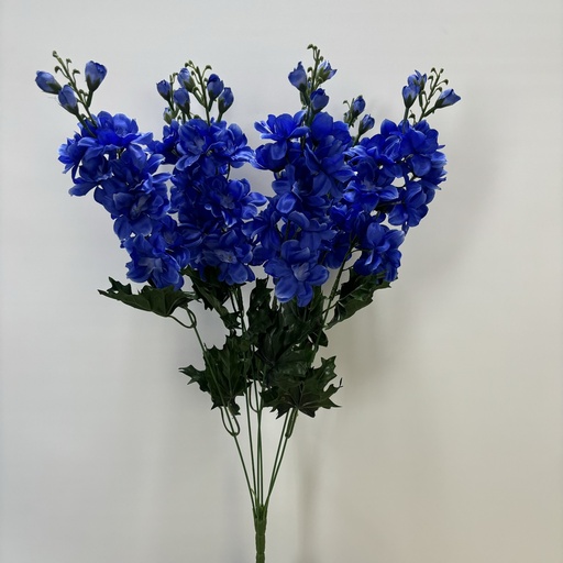 [ST5916-DKB] 24" DELPHINIUM BUSH X6 DARK BLUE
