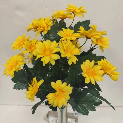 [ST5930-YEL] 16" DAISY BUSH X14 YELLOW