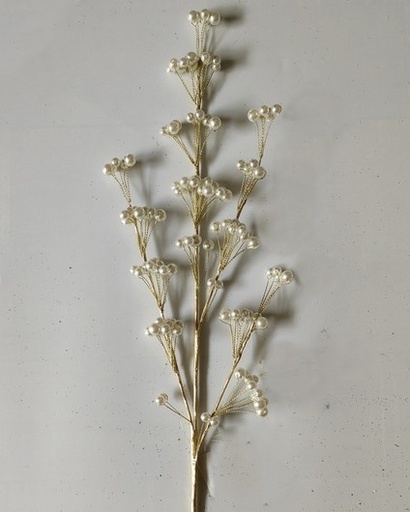 [XL5643] 24.5" PEARL CLUSTER SPRAY GOLD