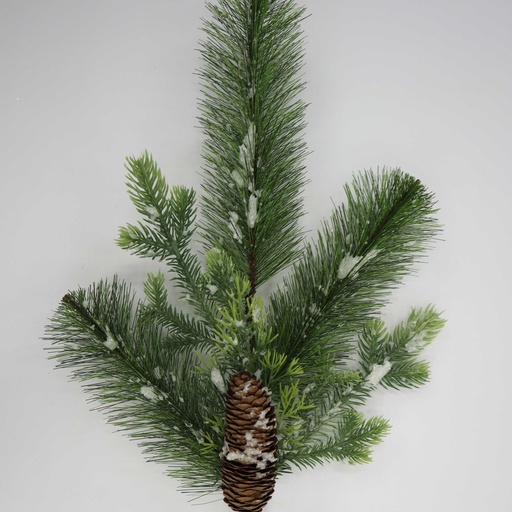 [XB5309] 20" MIXED PINE SPRAY W/ SNOW & CONE