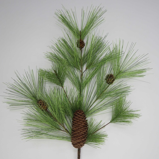 [XB5310] 20" LONG NEEDLE PINE SPRAY W/ CONES